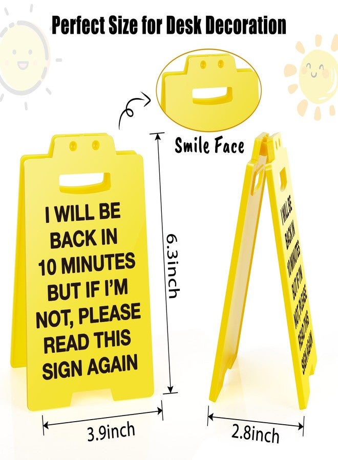 MBL Funny Office Desk Sign - Out to Lunch Be Right Back, Gag Fun Office Desk Signs Cubicle Decor White Elephant Stocking Stuffers Christmas Xmas Holiday Gift for Coworker Teammate Employee Boss - Image 2